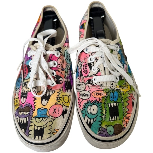 Vans Shoes - Vans Authentic Kevin Lyons Truth Monster Print Sneakers Womens 7 Mens 5.5 Multi
